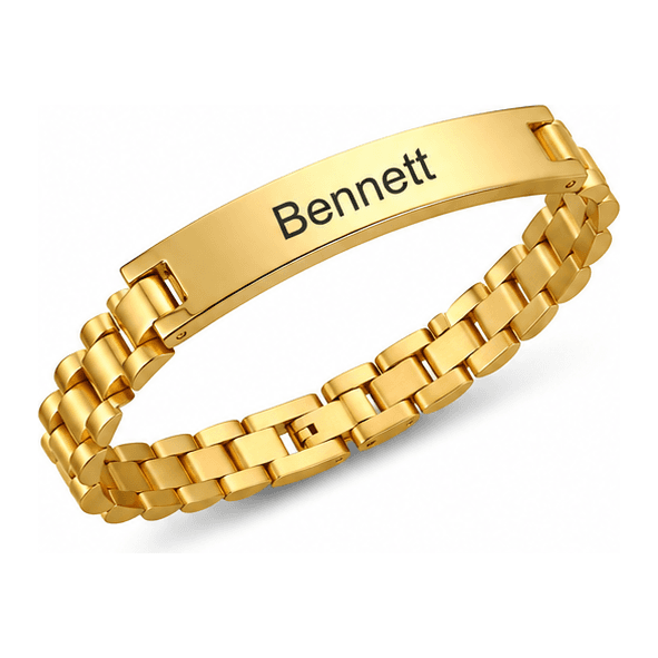 Custom Name Stainless Steel Watch-Band Bracelet — image 11