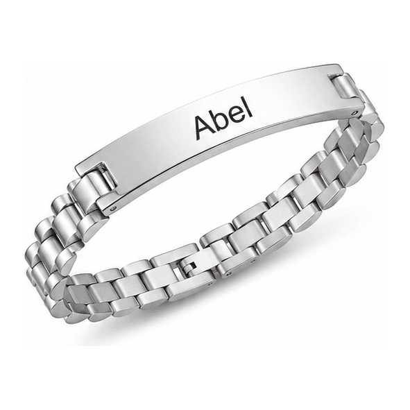 Custom Name Stainless Steel Watch-Band Bracelet — image 12