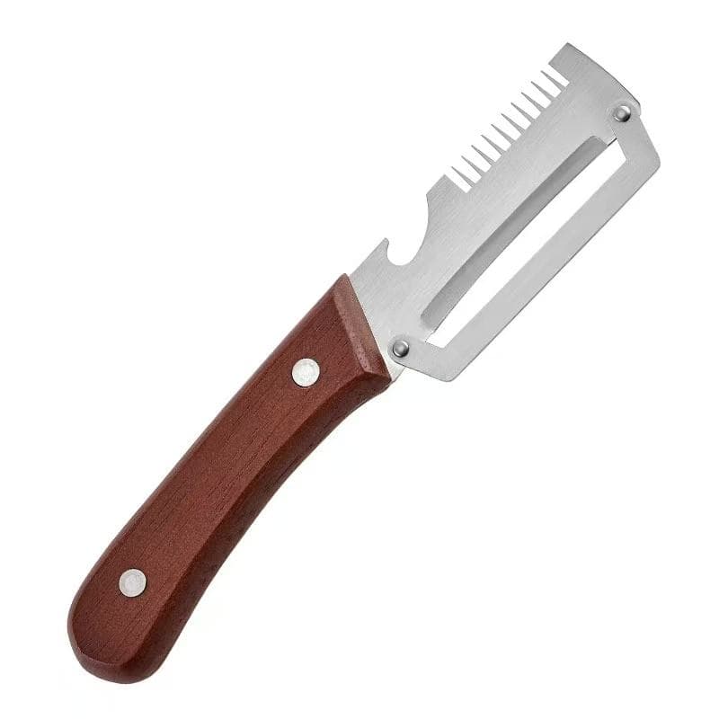3-in-1 Kitchen Peeler with Wooden Handle